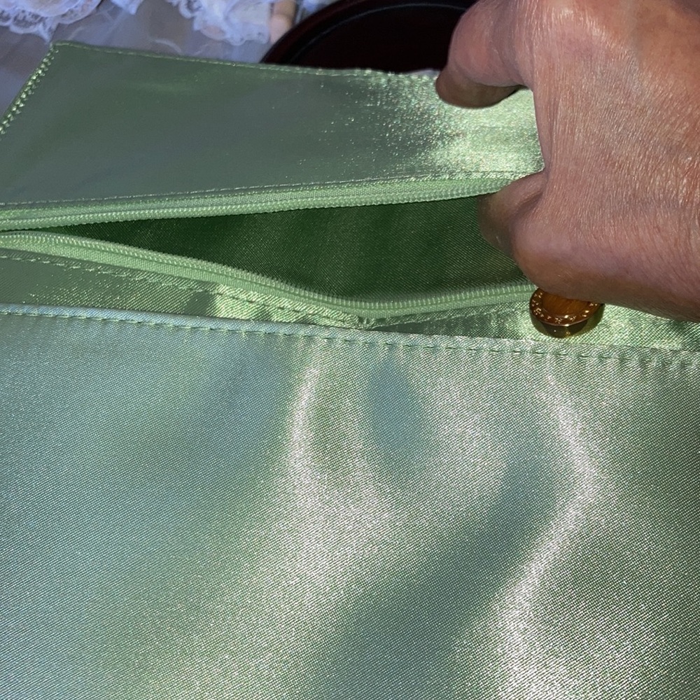 Vintage Bulgari satin evening clutch - Picture 7 of 9
